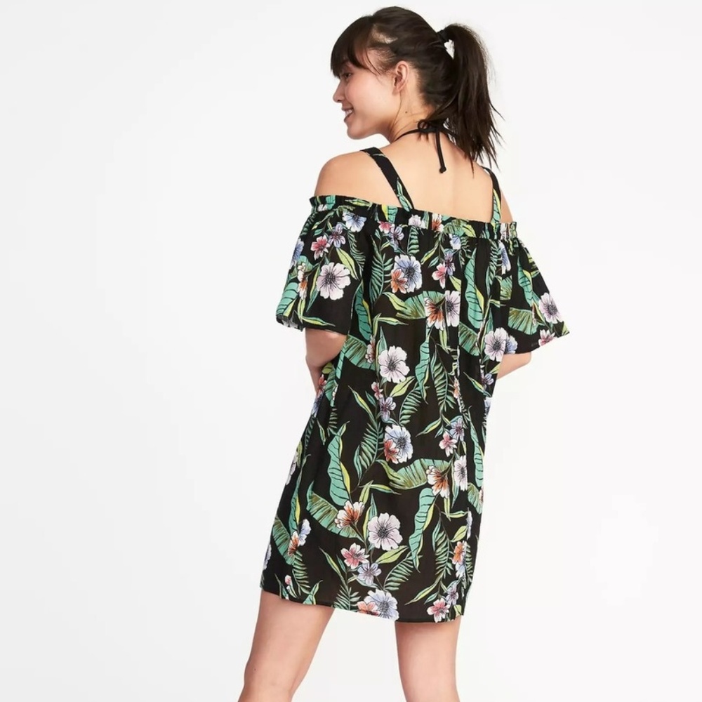 NWT Old Navy Off Shoulder Gauze Swim Cover Dress - Picture 8 of 8
